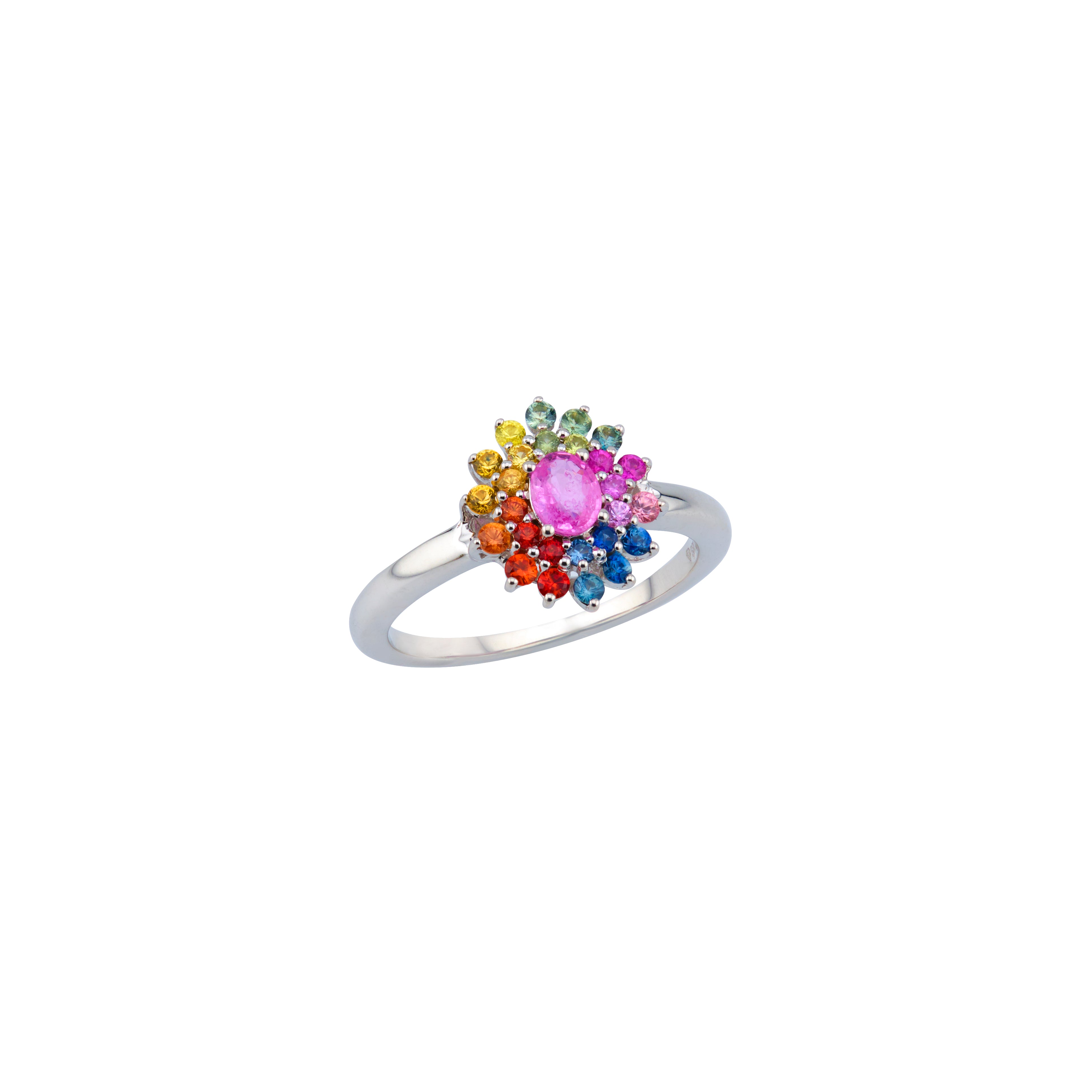 Rainbow Sapphire Ring