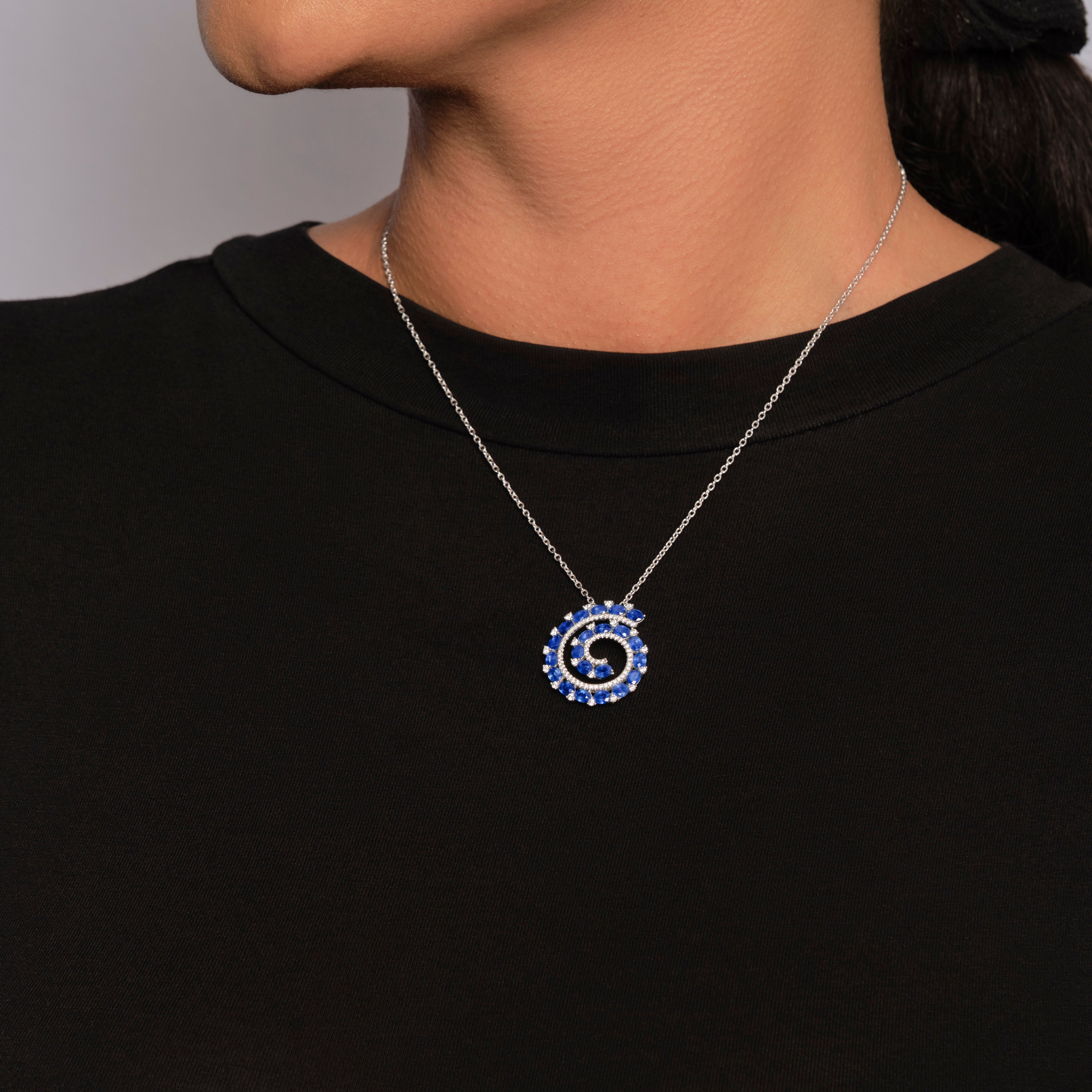 Ceylon Blue Sapphire Pendant