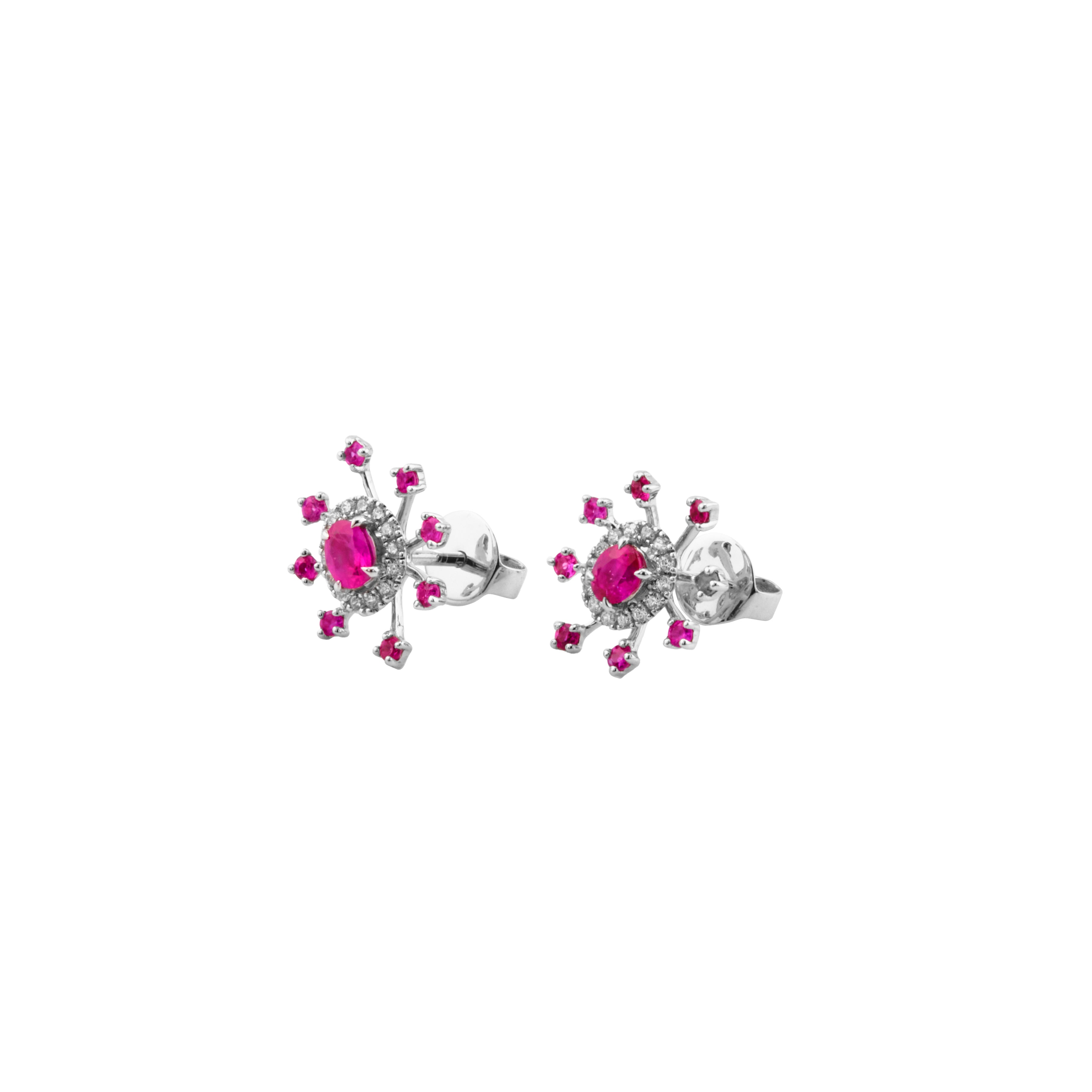 Pink Sapphire Earrings