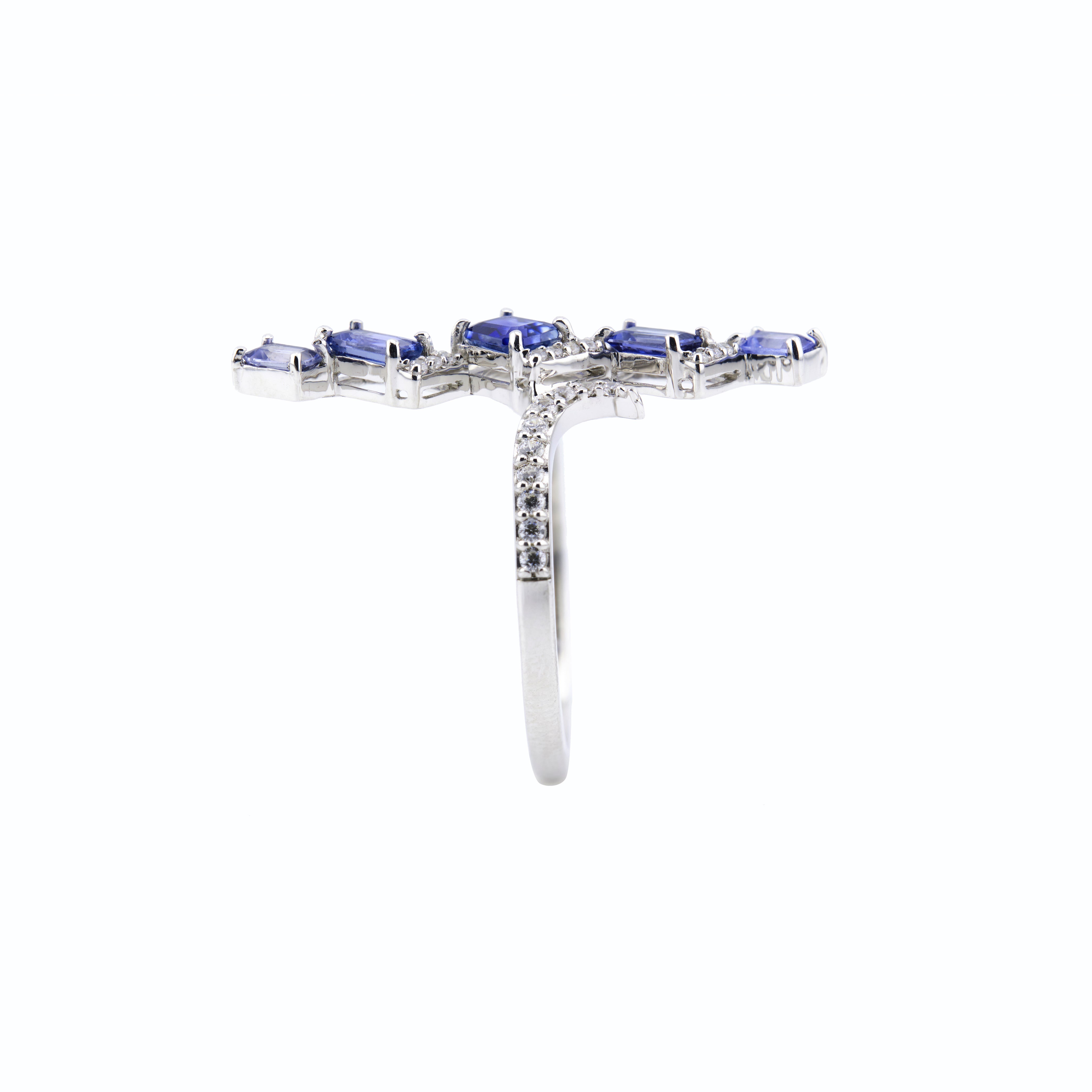 Blue Ombré Sapphire Ring