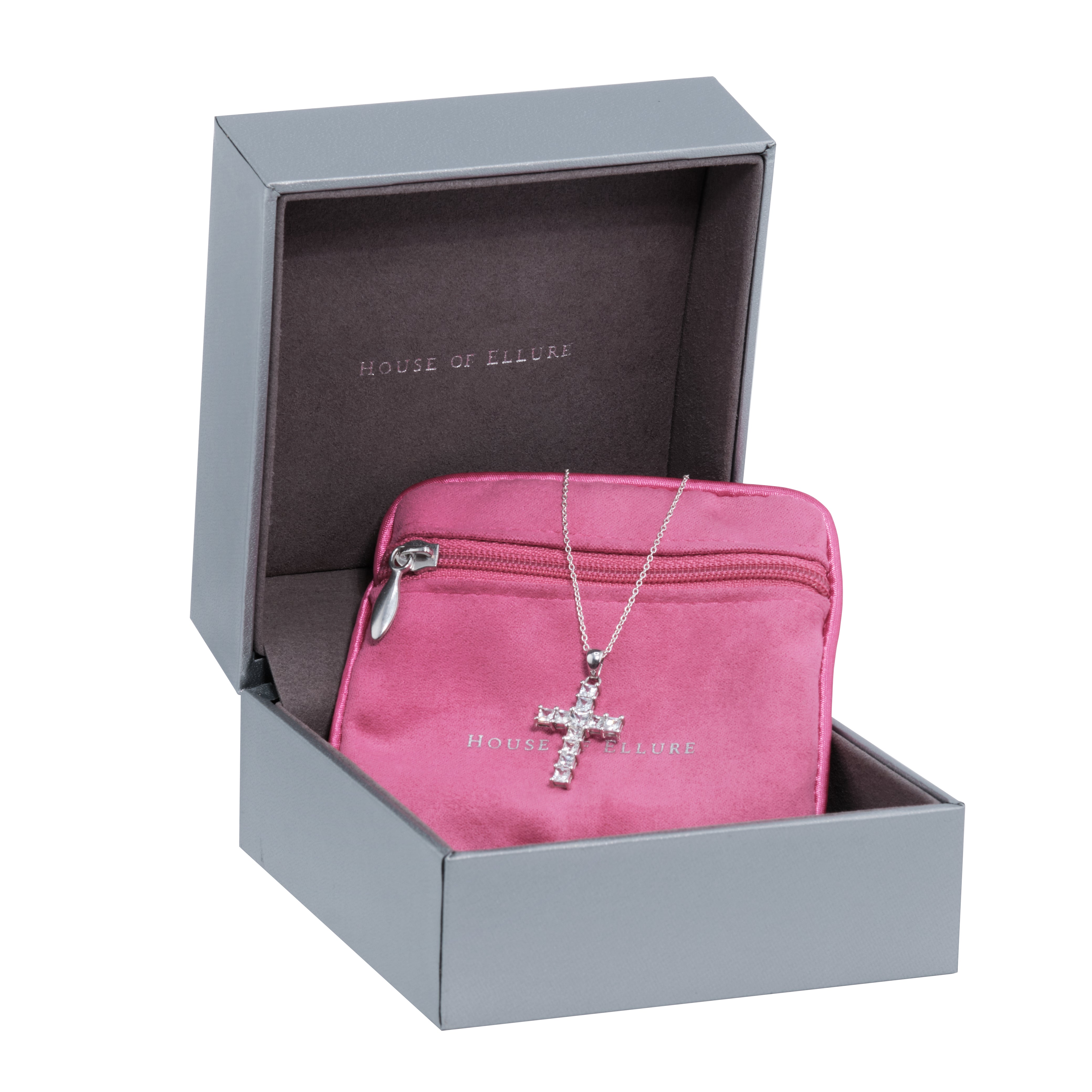 Sapphire Cross Pendant