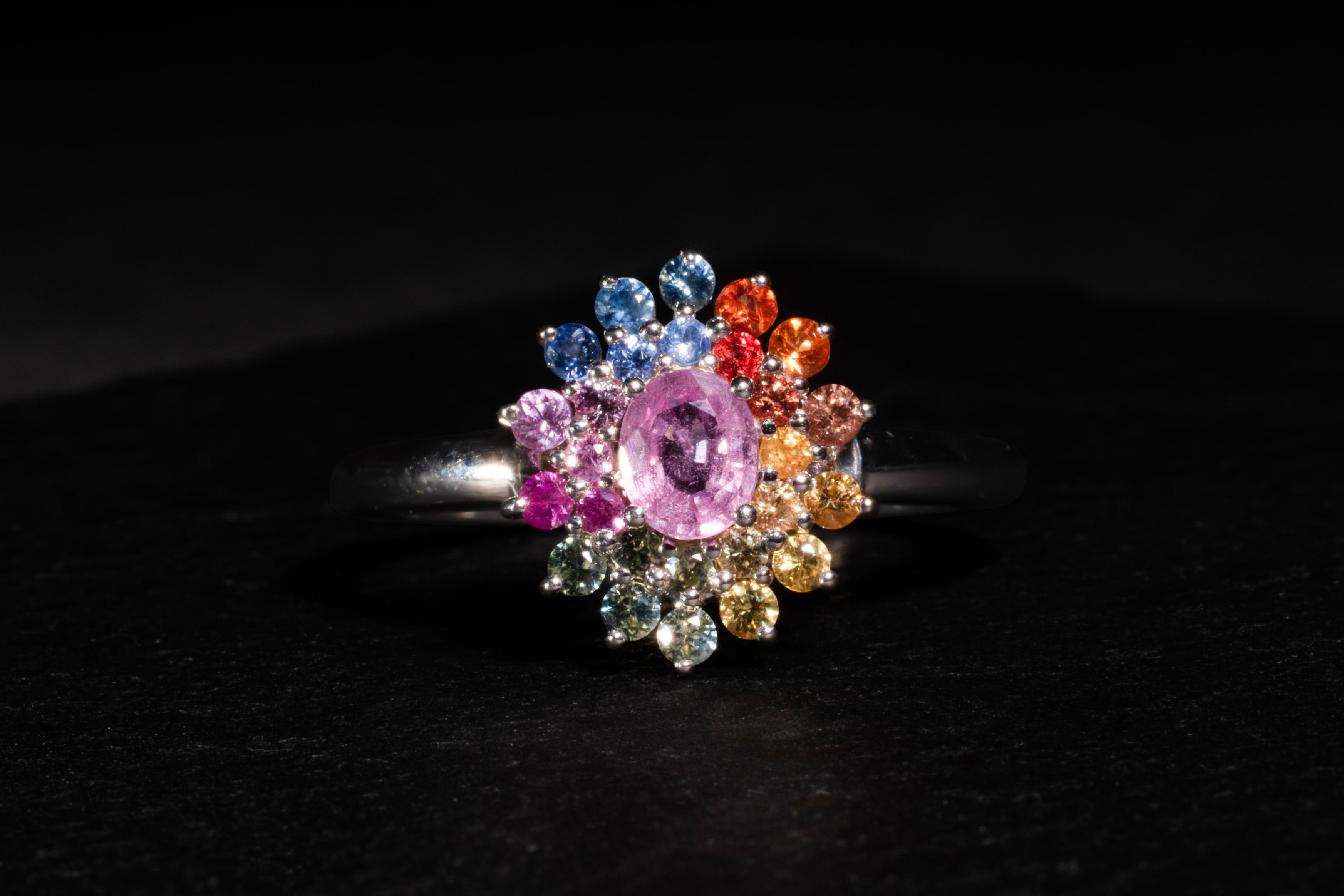 Rainbow Sapphire Ring