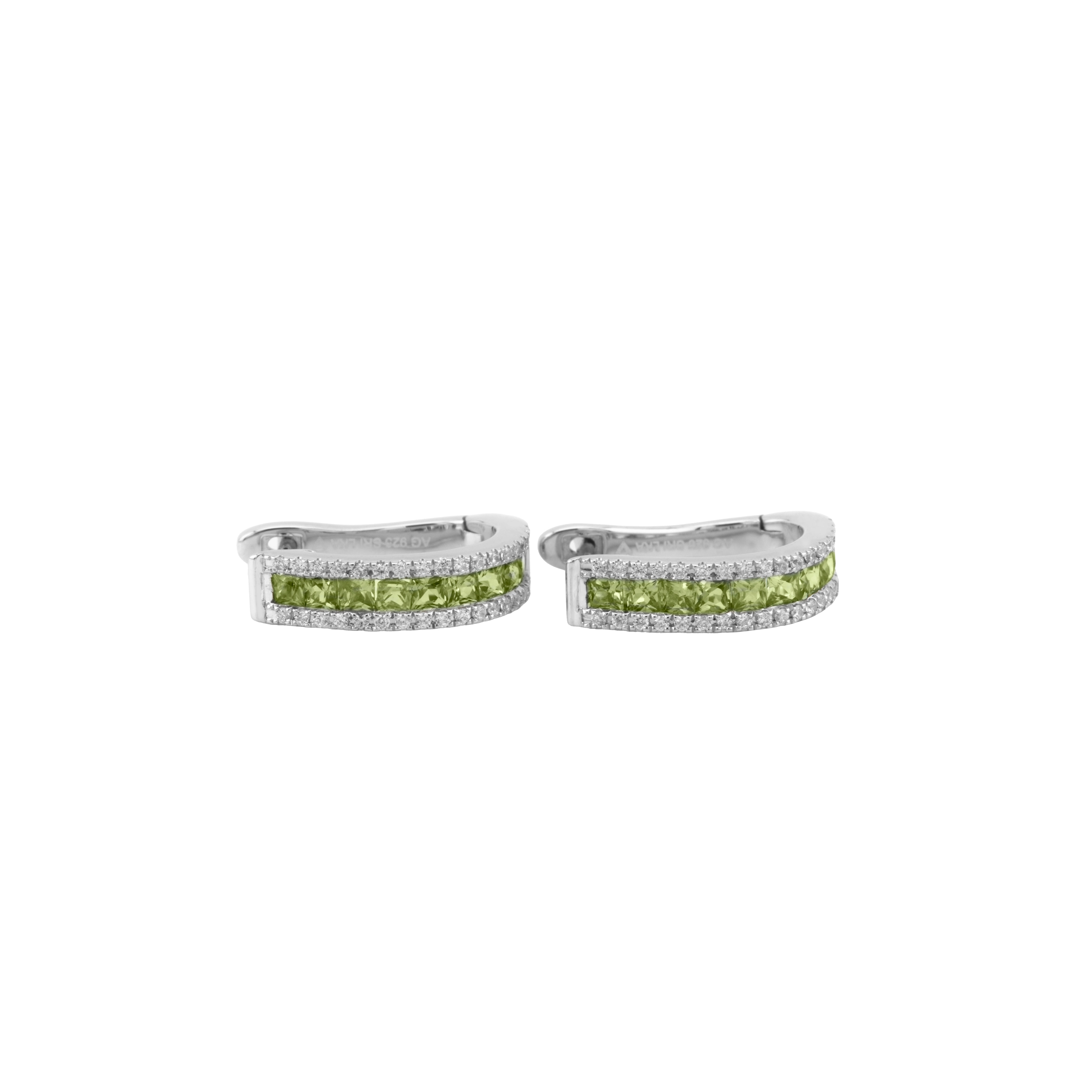 Sapphire Hoop Earrings