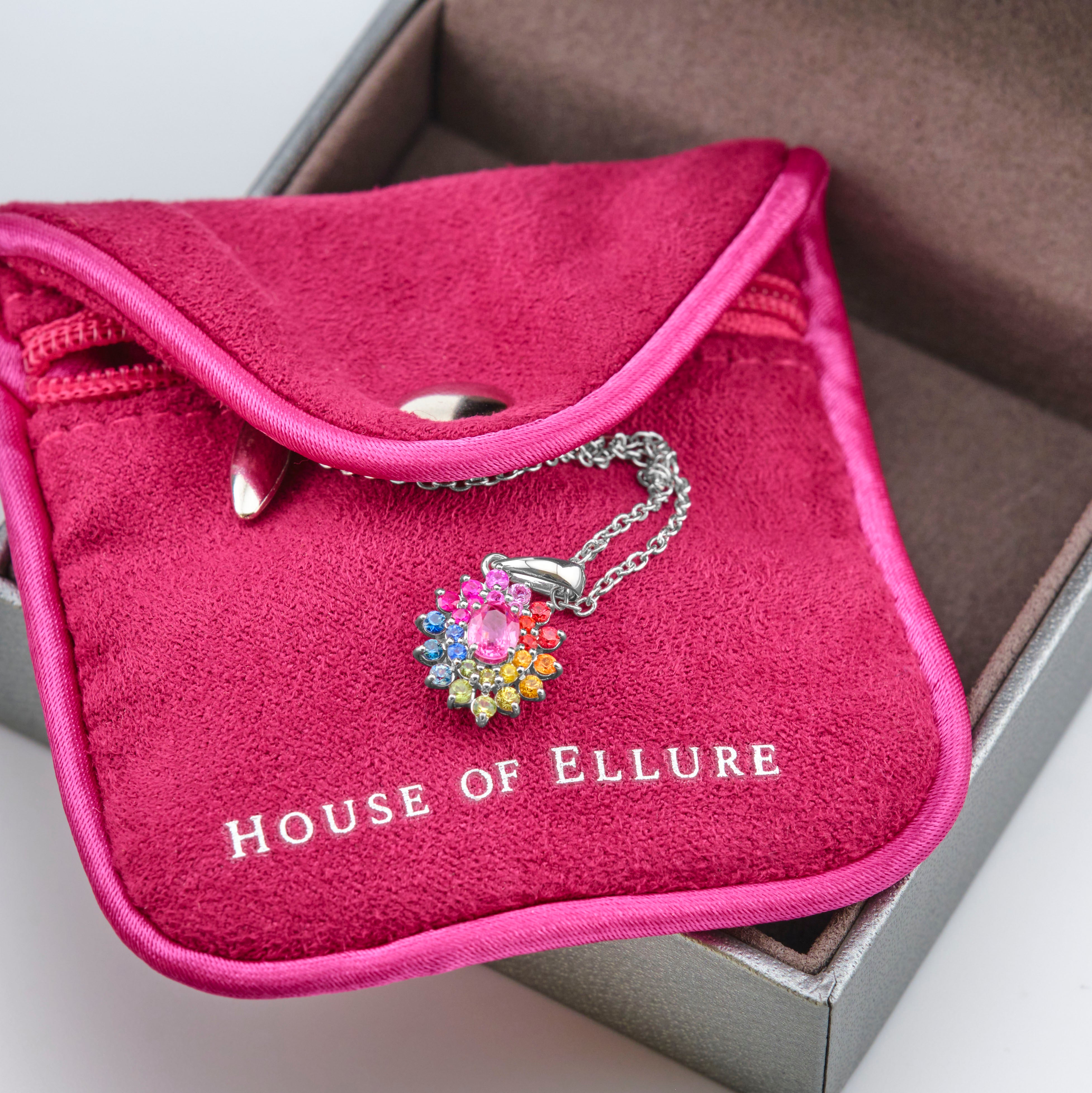 Rainbow Sapphire Necklace
