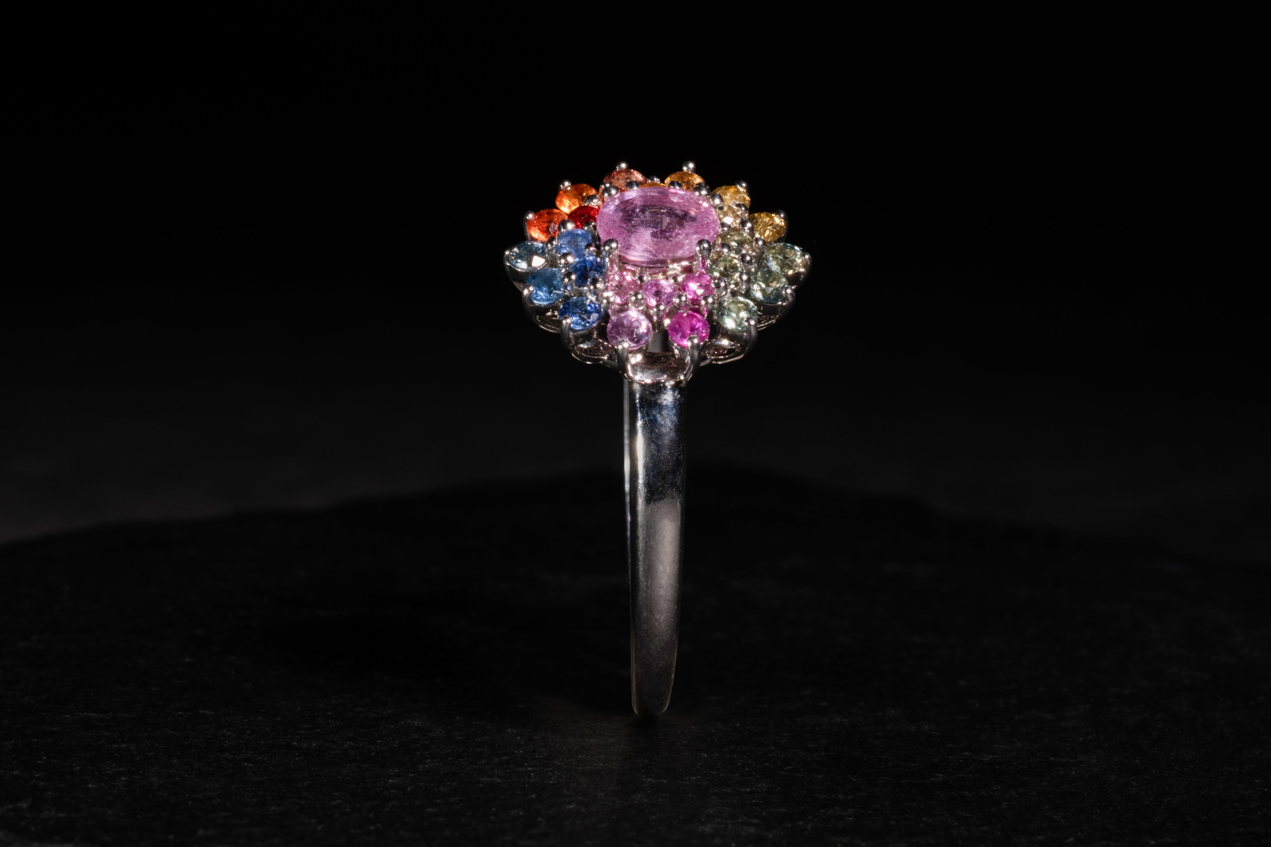 Rainbow Sapphire Ring
